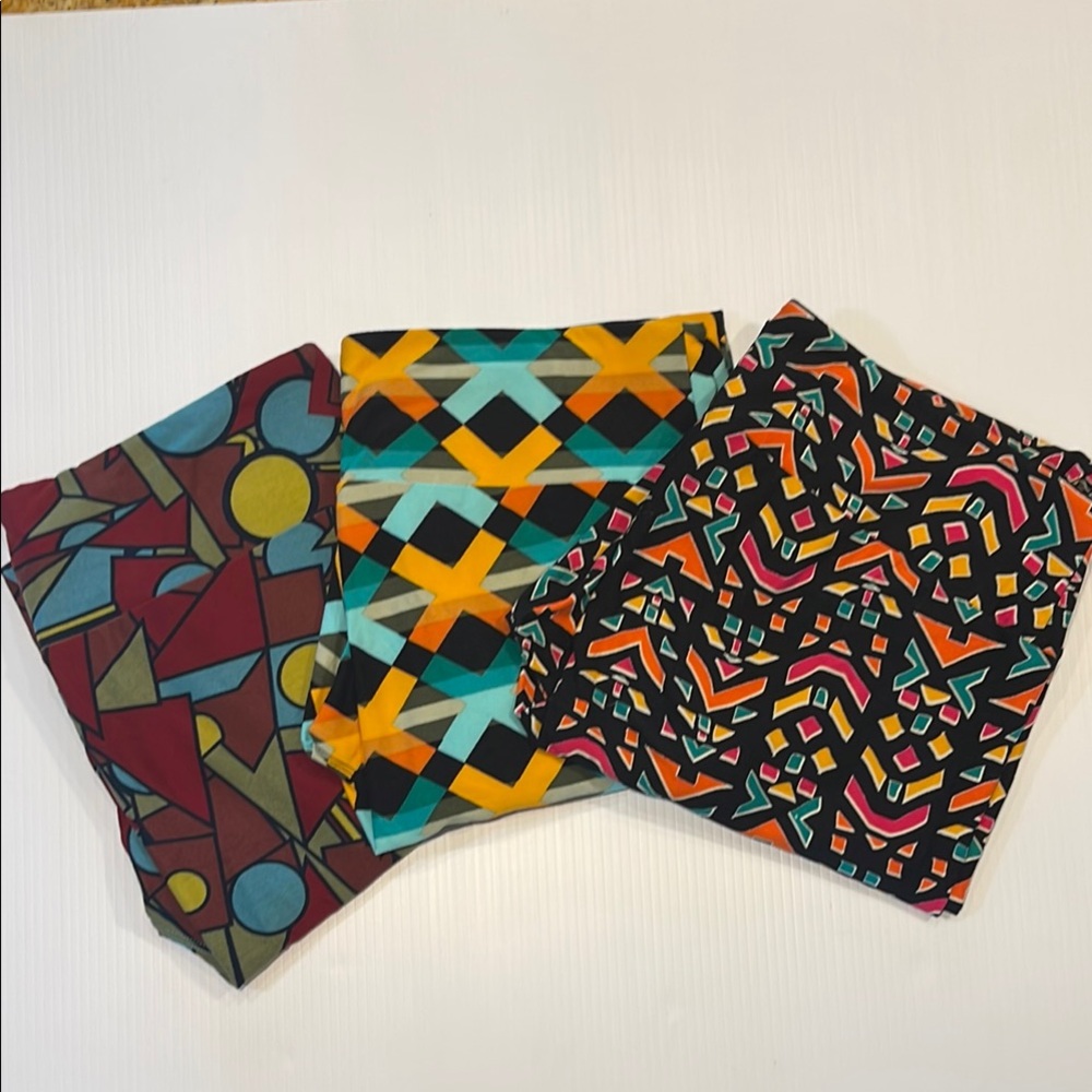 Colorful Geometric Patterned LuLaRoe Women’s Leggings